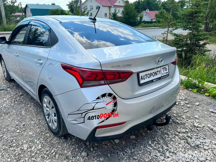 Фаркоп Хендай Солярис седан съемный шар