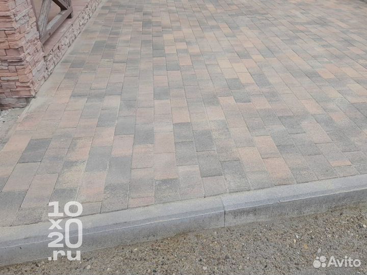 Тротуарная плитка, брусчатка, бордюры под ключ