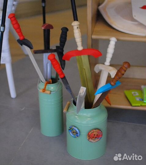 Меч и Щит деревянный, Топорик, Секира, Булава