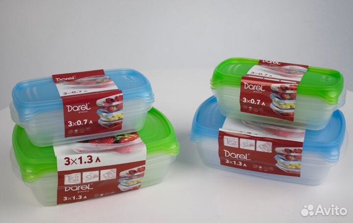 Контейнеры пишевые с крышкам