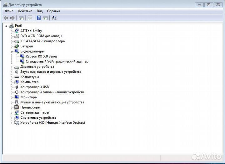 AMD Radeon Powercolor Rx 560 4 Гб полурабочая