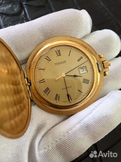 Карманные позолоченные tissot eta 955 112