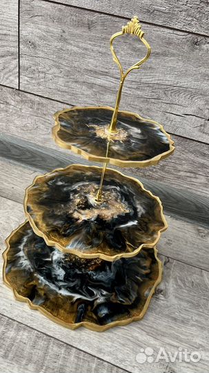 Фруктовница этажерка из эпоксидной смолы