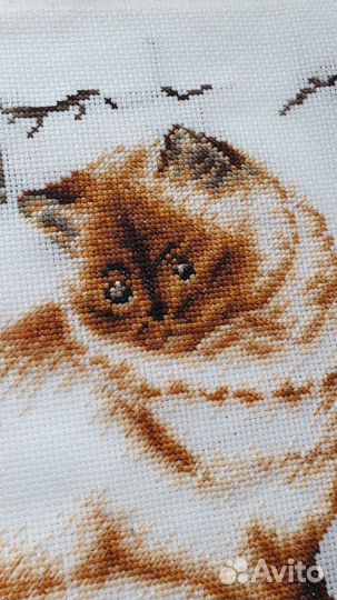 Картина вышитая крестом ручная работа