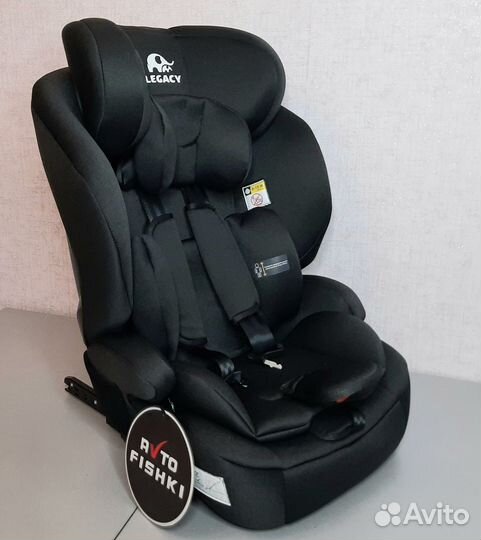 Автокресло мягкое с isofix от 9 до 36 кг новое