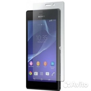 Защитное стекло для Sony Xperia M2 (0.3мм-9H)