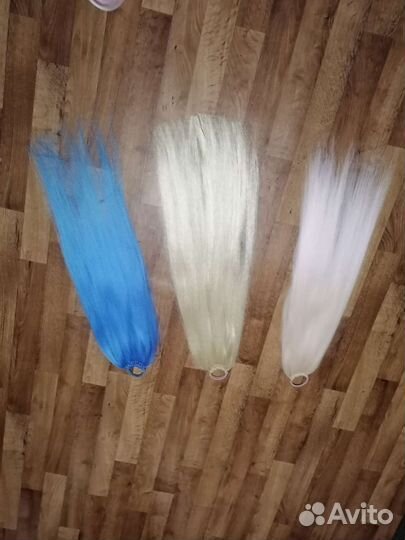 Волосы для наращивания на резинке