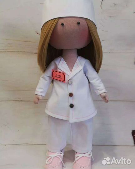Текстильные куклы Врач