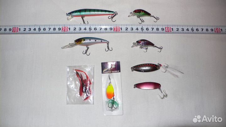 Воблер, блесна, силикон