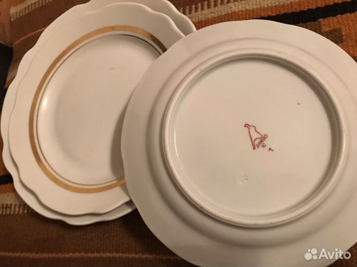 Тарелки Чехословакия, Дулево, чайник, сахарница