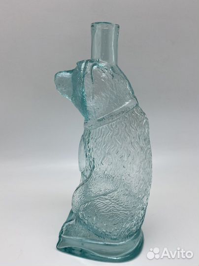 Стеклянная бутылка-штоф
