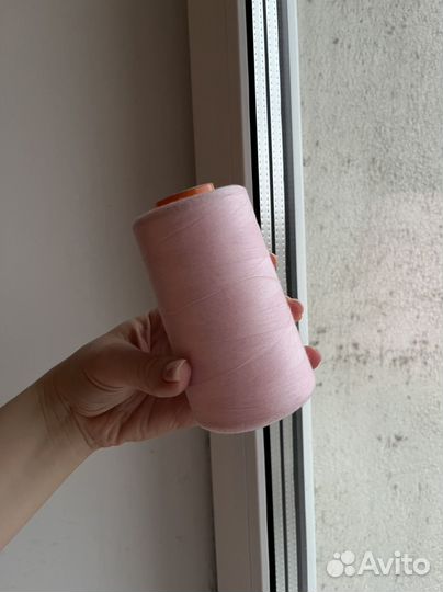 Нитки euron 100% PE 50/2 цв 1152 розовый светлый