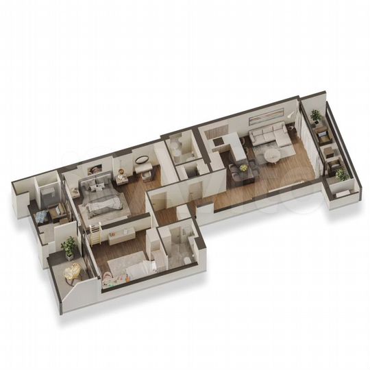 3-к. квартира, 75 м² (Грузия)