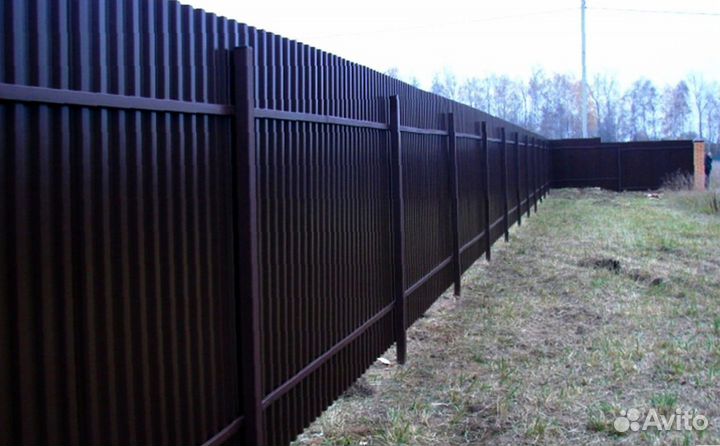 Забор из профнастила