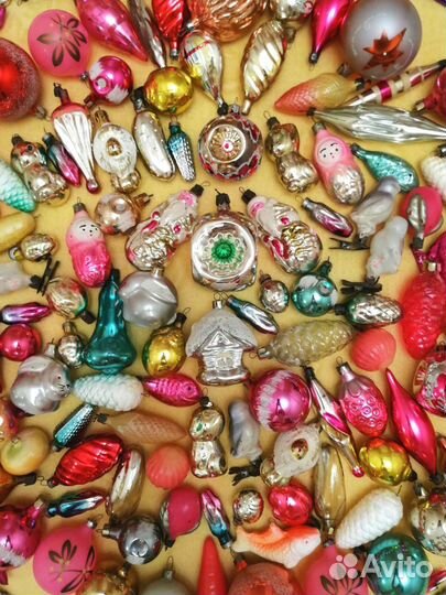 Ёлочные игрушки СССР 58-65хг Ретро Винтаж