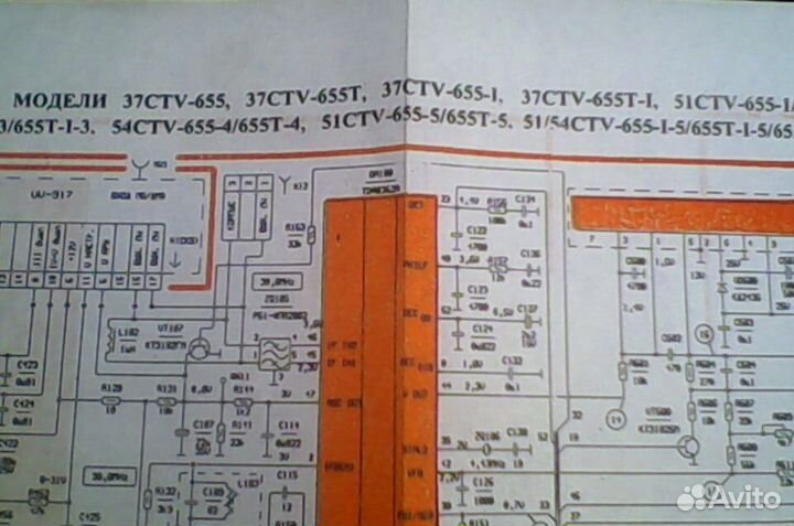 Руководства и электросхемы от древних телевизоров