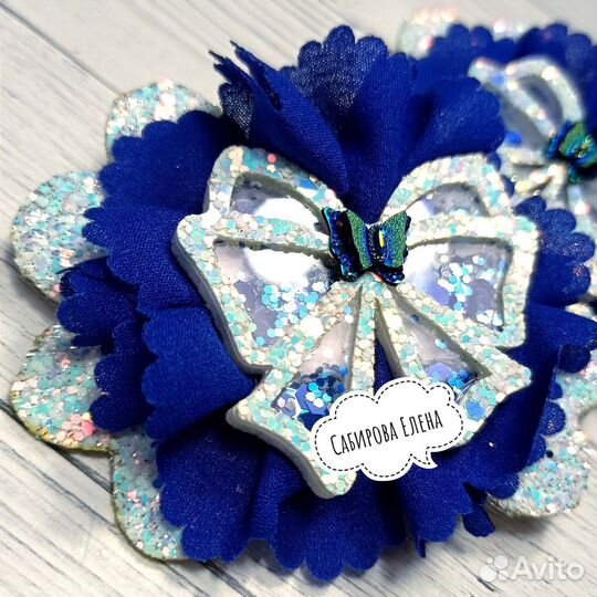 Резинка для волос/ бантик школьный