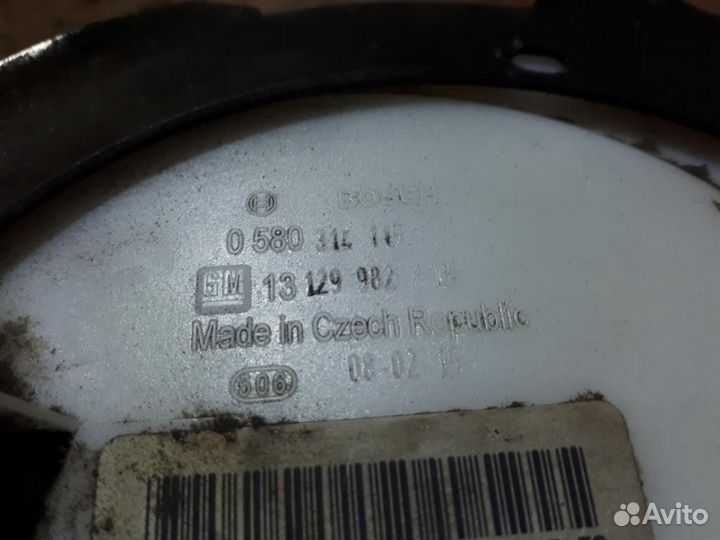 Насос топливный электрический Opel Zafira B 2005