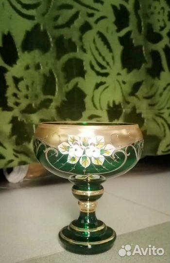 Ваза Богемское стекло