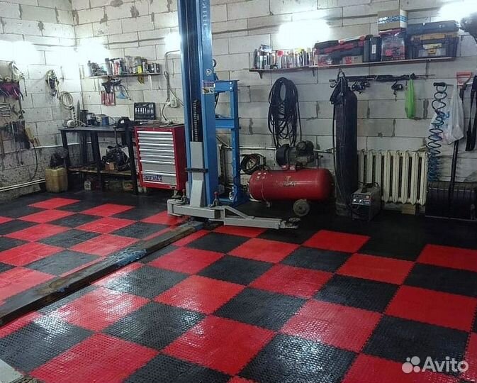 Пвх плитка для гаража