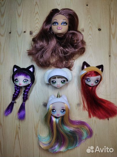 Головы кукол На На На мини и Монстер Хай