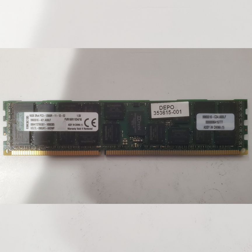 [KVR16R11D4/16] Серверная Память 16gb Ddr3 12800r Kvr16r11d4/16