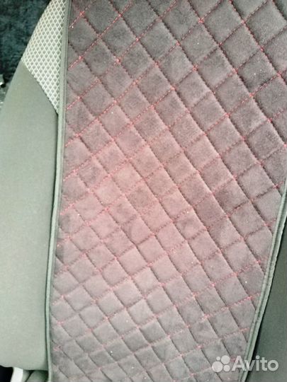 Накидки на сиденья гитара алька. черные с красным