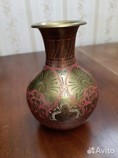 Ваза металлическая Индия