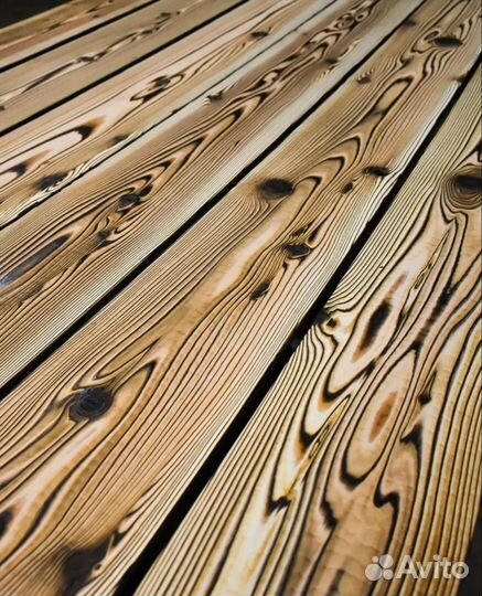 Покраска, шлифовка, брошировка Лиственница и Сосна