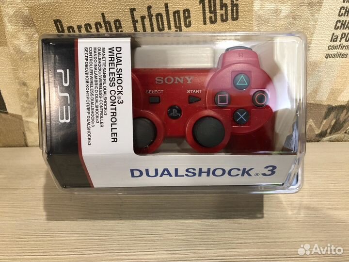 Новый Красный геймпад для Sony Ps3