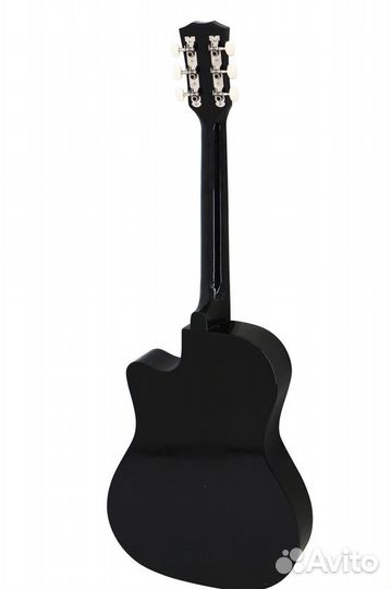 Акустическая гитара новая черная