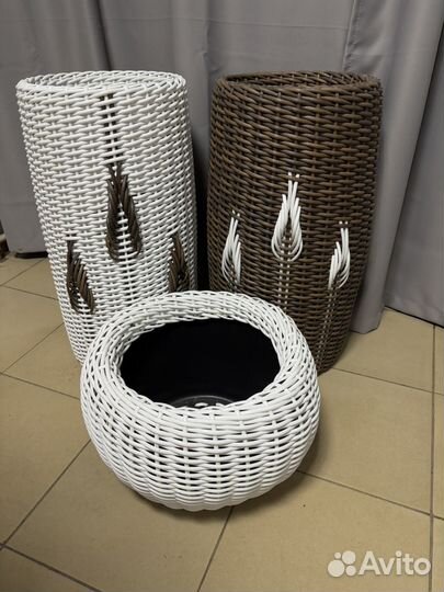 Кашпо из полиротанга