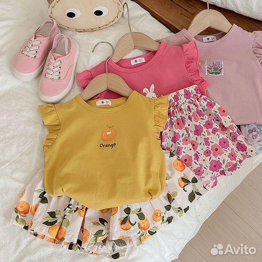 Новый комплект шорты футболка 104 110