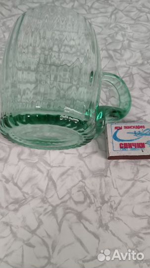 Кружка пивная цветное стекло