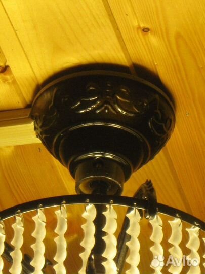 Люстра винтажная салонная (горный хрусталь)