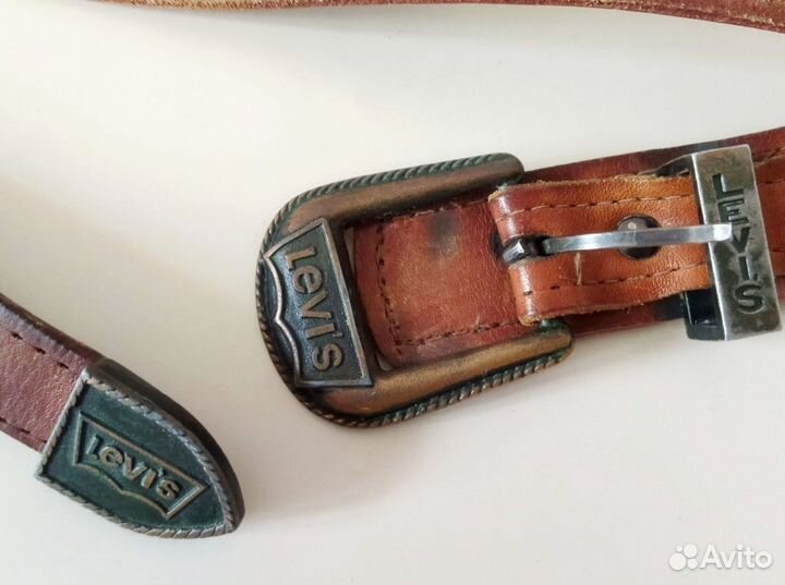 Кожаный ремень Левис Levi's Винтаж
