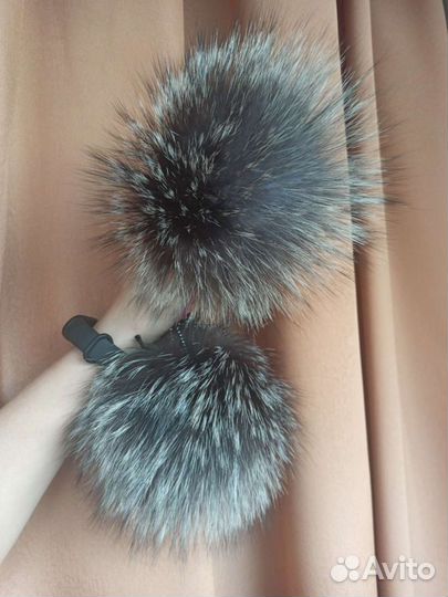 Помпон из натурального меха