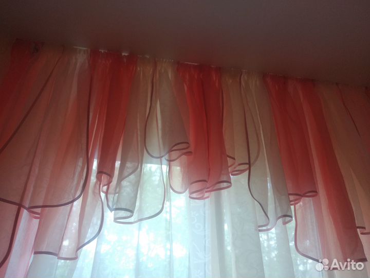 Тюль с ламбрикеном