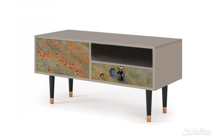Тв-тумба T3 - Сатин - The Poppy Field near Argente