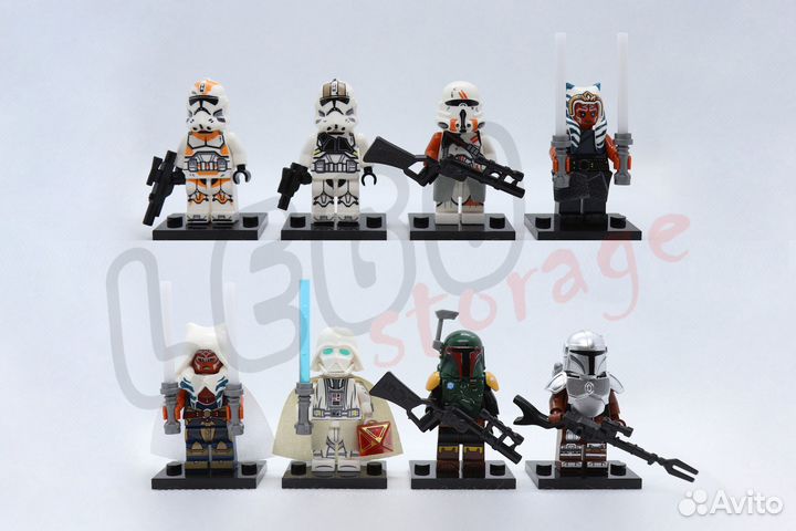 Lego Асока Тано Дарт Вейдер Боба Фетт Дин Джарин
