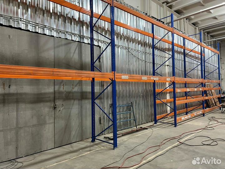 Фронтальные стеллажи складские паллетные Микрон Бу №124