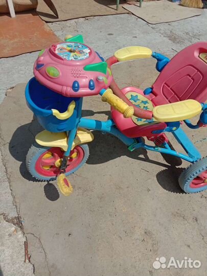 Детский трехколесный велосипед бу