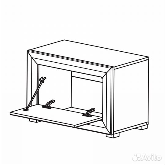 Тумба для обуви Мальта B136-BUT1D/70, лиственница