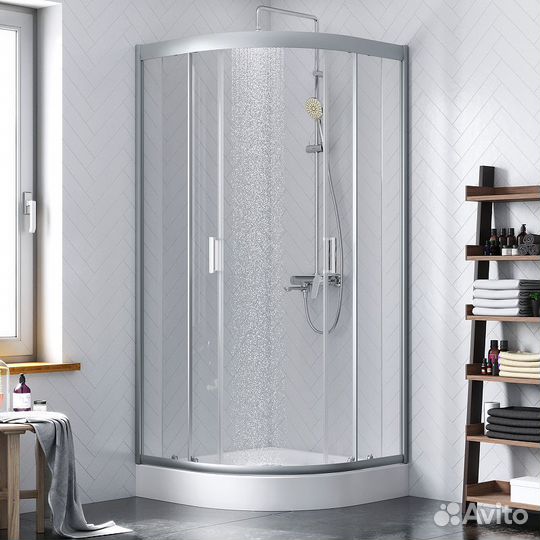 Душевой уголок Damixa Skyline 90x90 DX35WG-301-090MT профиль Хром матовый стекло прозрачное