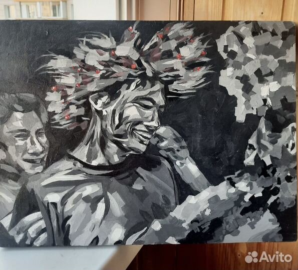 Картина акрил «Момент счастья»