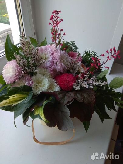 Букеты из живых цветов собственного сада