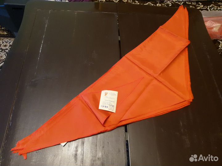 Пионерский галстук СССР. 1989 г Новый с этикеткой