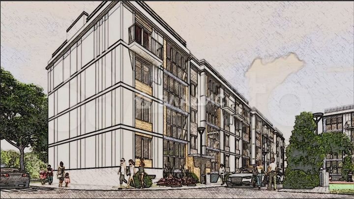 2-к. квартира, 59,2 м², 1/4 эт.