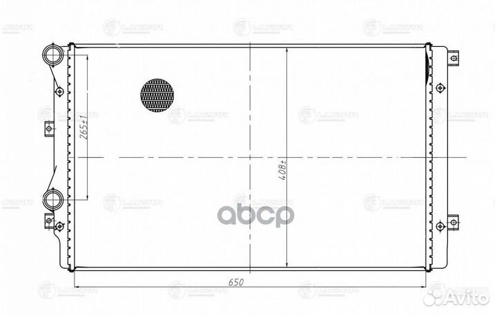 Радиатор охл. для а/м VW Jetta (11) LRC18L3 luzar