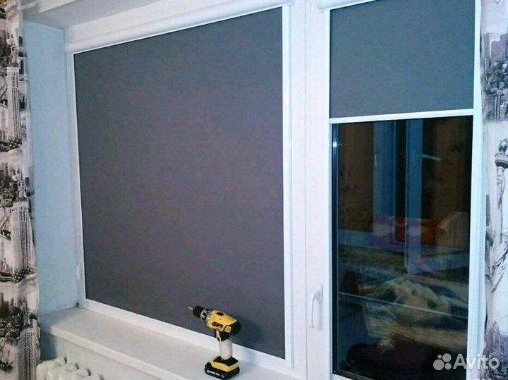 Рулонные шторы день ночь